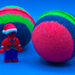 Holiday Spiderman Kids Bath Bomb with Christmas Edition Spiderman Minifigure Inside - Berwyn Betty's Bath & Body Shop