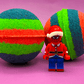 Holiday Spiderman Kids Bath Bomb with Christmas Edition Spiderman Minifigure Inside - Berwyn Betty's Bath & Body Shop