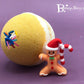 Holiday Stocking Stuffer Kids Bath Bomb with Gingerbread Guy Inside - Berwyn Betty's Bath & Body Shop