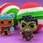 Holiday Superhero Kids Bath Bomb with Holiday Themed Superhero Toy Inside - Berwyn Betty's Bath & Body Shop