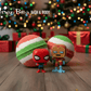Holiday Superhero Kids Bath Bomb with Holiday Themed Superhero Toy Inside - Berwyn Betty's Bath & Body Shop