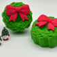 Holiday Wreath Kids Bath Bomb with Christmas Gnome Inside - Berwyn Betty's Bath & Body Shop