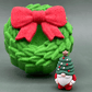Holiday Wreath Kids Bath Bomb with Christmas Gnome Inside - Berwyn Betty's Bath & Body Shop