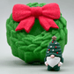 Holiday Wreath Kids Bath Bomb with Christmas Gnome Inside - Berwyn Betty's Bath & Body Shop