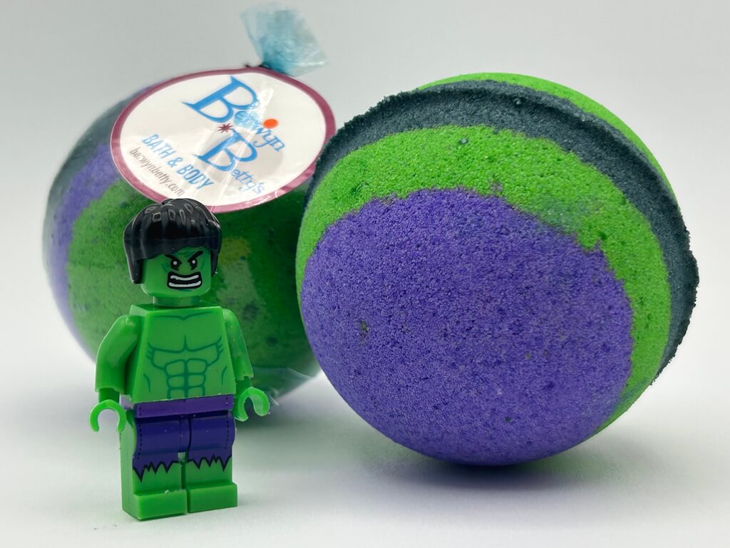 HULK Kids Bath Bomb with Hulk Minifigure Toy Inside - Limited Edition - Berwyn Betty's Bath & Body Shop