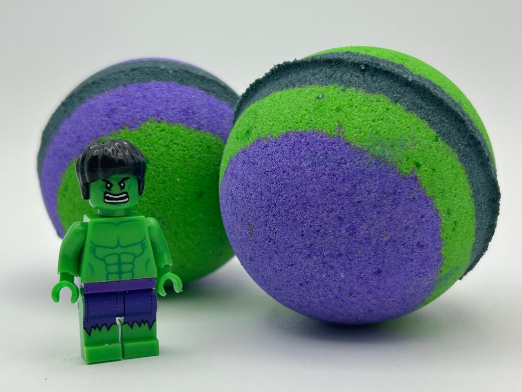 HULK Kids Bath Bomb with Hulk Minifigure Toy Inside - Limited Edition - Berwyn Betty's Bath & Body Shop