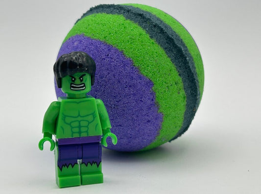 HULK Kids Bath Bomb with Hulk Minifigure Toy Inside - Limited Edition - Berwyn Betty's Bath & Body Shop