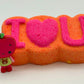 I LOVE U Kids Bath Bomb with Cute Figure - Berwyn Betty's Bath & Body Shop