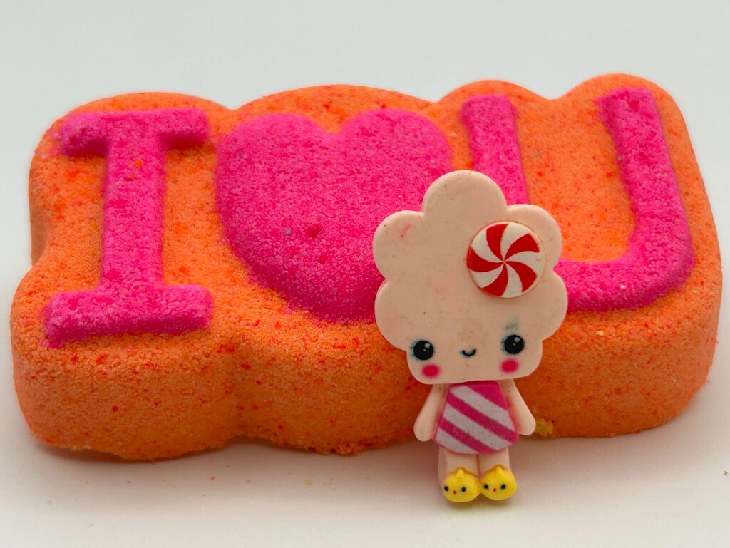 I LOVE U Kids Bath Bomb with Cute Figure - Berwyn Betty's Bath & Body Shop