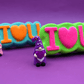 I LOVE U Kids Bath Bomb with Valentine's Gnome Toy Inside - Berwyn Betty's Bath & Body Shop