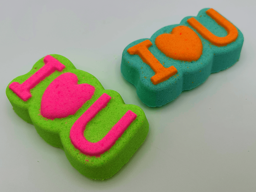 I LOVE U Kids Bath Bomb with Valentine's Gnome Toy Inside - Berwyn Betty's Bath & Body Shop