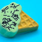 Ice Cream Cone Kids Bath Bomb with Ice Cream Minifigure Inside - Berwyn Betty's Bath & Body Shop