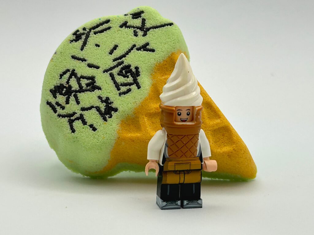 Ice Cream Cone Kids Bath Bomb with Ice Cream Minifigure Inside - Berwyn Betty's Bath & Body Shop