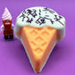 Ice Cream Cone Kids Bath Bomb with Ice Cream Minifigure Inside - Berwyn Betty's Bath & Body Shop