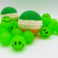 Irish Flag Striped Kids Bath Bomb with Smiley Face Bouncy Ball Inside - Berwyn Betty's Bath & Body Shop