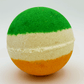 Irish Flag Striped Kids Bath Bomb with Smiley Face Bouncy Ball Inside - Berwyn Betty's Bath & Body Shop