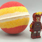 IRONMAN Kids Bath Bomb with Ironman Minifigure Toy Inside - Limited Edition - Berwyn Betty's Bath & Body Shop