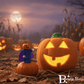 🎃 Jack O'Lantern Kids Bath Bomb with Pumpkinhead Minifigure Toy Inside - Berwyn Betty's Bath & Body Shop