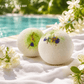 Jasmine Scented Bath Bombs with Handcrafted Soap Inside - 2 ct - Berwyn Betty's Bath & Body Shop