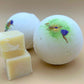 Jasmine Scented Bath Bombs with Handmade Soap Inside - 2 ct - Berwyn Betty's Bath & Body Shop