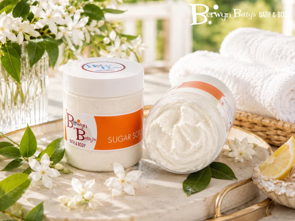 Jasmine Sugar Scrub Whip - Berwyn Betty's Bath & Body Shop