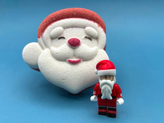 Jolly Santa Kids Bath Bomb with Santa Minifigure Inside - Berwyn Betty's Bath & Body Shop