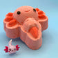 Kawaii Axoxtl Kids Bath Bomb with Axolotl Toy Inside - Berwyn Betty's Bath & Body Shop