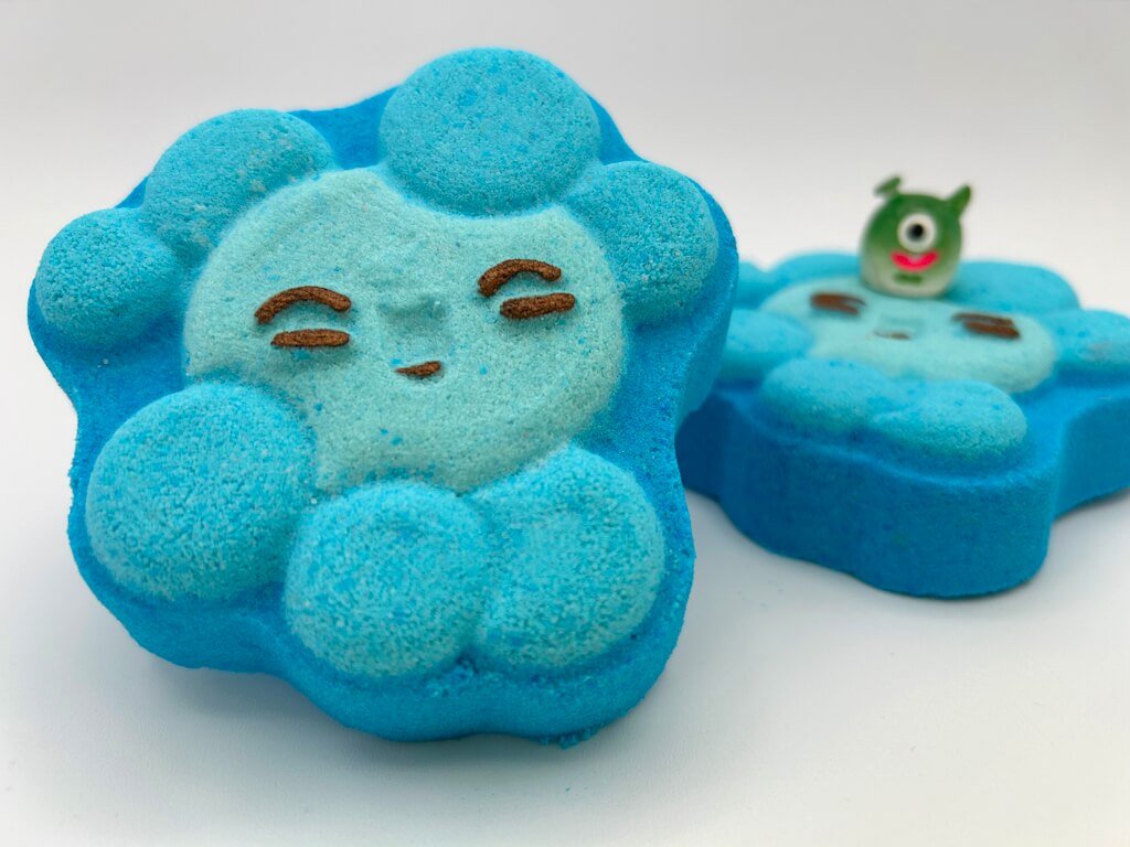 Kawaii Bubbles Kids Bath Bomb with One - Eyed Monster Toy Inside - Berwyn Betty's Bath & Body Shop