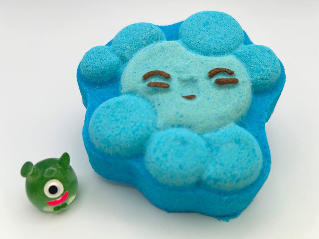 Kawaii Bubbles Kids Bath Bomb with One - Eyed Monster Toy Inside - Berwyn Betty's Bath & Body Shop