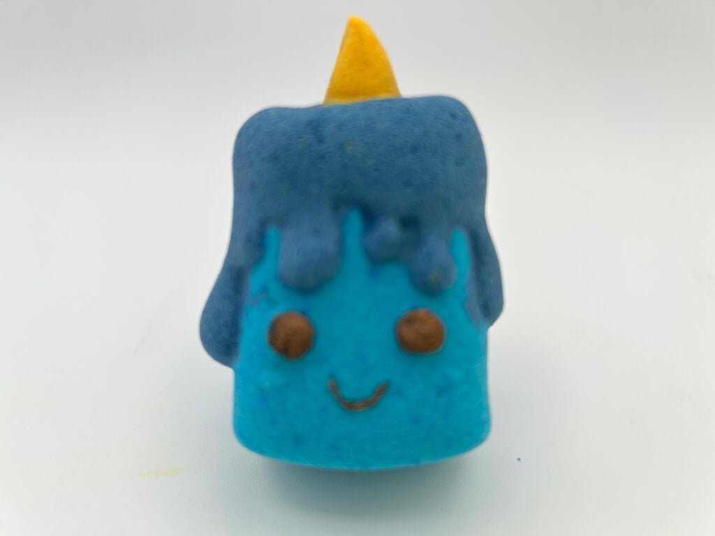 Kawaii Candle Kids Bath Bomb with Mini Matching Candle Inside - Berwyn Betty's Bath & Body Shop