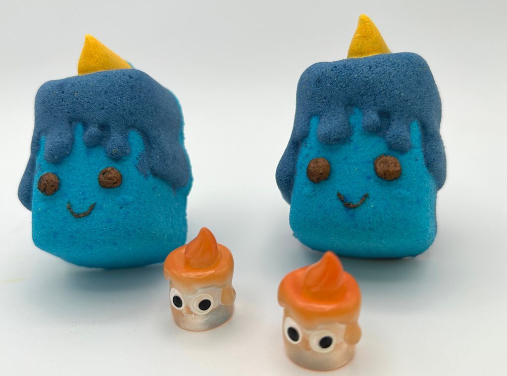 Kawaii Candle Kids Bath Bomb with Mini Matching Candle Inside - Berwyn Betty's Bath & Body Shop