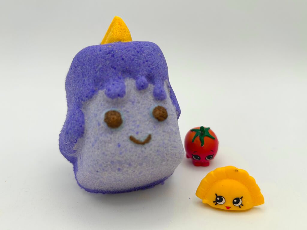 Kawaii Candle Kids Bath Bomb with Shopkins Toy Inside - Berwyn Betty's Bath & Body Shop