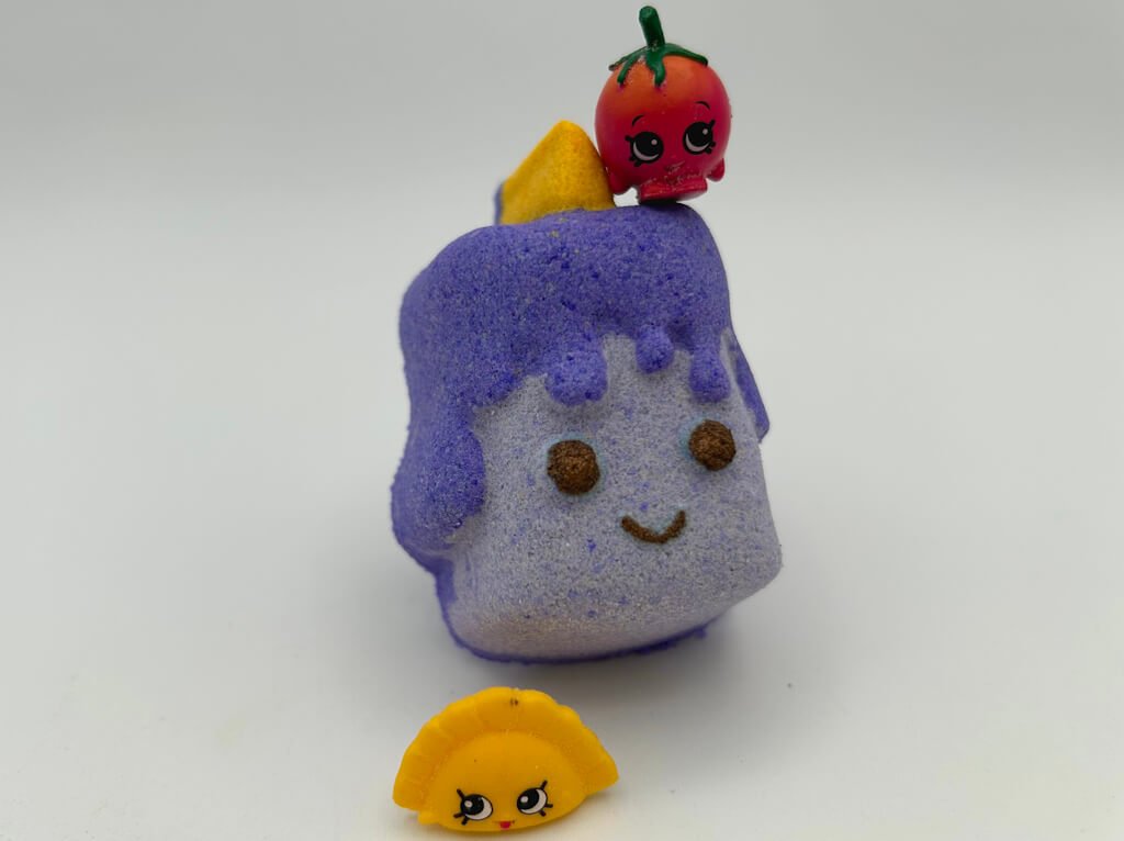 Kawaii Candle Kids Bath Bomb with Shopkins Toy Inside - Berwyn Betty's Bath & Body Shop