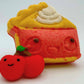 Kawaii Cherry Pie Kids Bath Bomb Squishy Fruit Fidget Toy Inside - Berwyn Betty's Bath & Body Shop