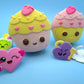 Kawaii Cupcake Kids Bath Bomb with Kawaii Ring Inside - Berwyn Betty's Bath & Body Shop
