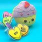 Kawaii Cupcake Kids Bath Bomb with Kawaii Ring Inside - Berwyn Betty's Bath & Body Shop