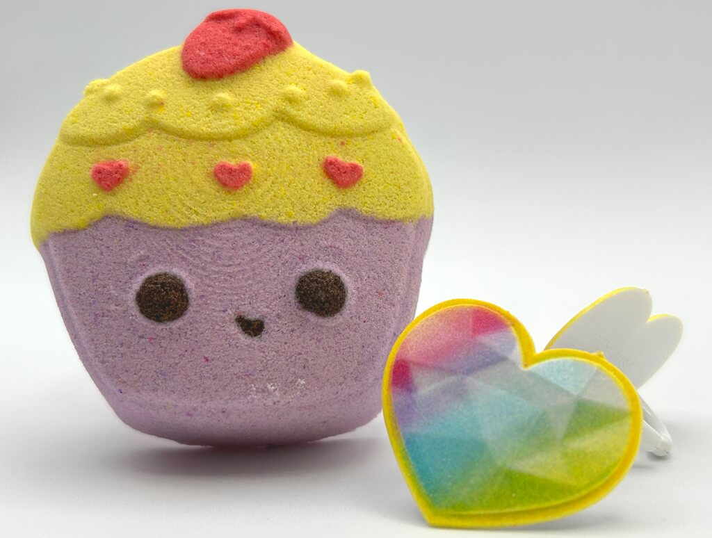 Kawaii Cupcake Kids Bath Bomb with Kawaii Ring Inside - Berwyn Betty's Bath & Body Shop