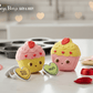 KAWAII CUPCAKE Kids Bath Bomb with Valentines Conversation Heart Ring Inside - Berwyn Betty's Bath & Body Shop