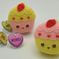KAWAII CUPCAKE Kids Bath Bomb with Valentines Conversation Heart Ring Inside - Berwyn Betty's Bath & Body Shop