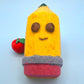 Kawaii Pencil Kids Bath Bomb with Apple Eraser Inside - Berwyn Betty's Bath & Body Shop