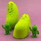Kawaii Pickle Kids Bath Bomb with Cute Pickle Figurine Inside - Berwyn Betty's Bath & Body Shop