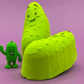 Kawaii Pickle Kids Bath Bomb with Cute Pickle Figurine Inside - Berwyn Betty's Bath & Body Shop