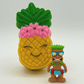 Kawaii Pineapple Kids Bath Bomb with Tiki Statue Inside - Berwyn Betty's Bath & Body Shop