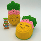 Kawaii Pineapple Kids Bath Bomb with Tiki Statue Inside - Berwyn Betty's Bath & Body Shop
