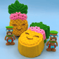 Kawaii Pineapple Kids Bath Bomb with Tiki Statue Inside - Berwyn Betty's Bath & Body Shop