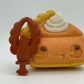 Kawaii Pumpkin Pie Kids Bath Bomb with Turkey Finger Flinger Inside - Berwyn Betty's Bath & Body Shop
