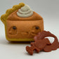 Kawaii Pumpkin Pie Kids Bath Bomb with Turkey Finger Flinger Inside - Berwyn Betty's Bath & Body Shop