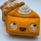 Kawaii Pumpkin Pie Kids Bath Bomb with Turkey Finger Flinger Inside - Berwyn Betty's Bath & Body Shop