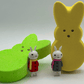 Large Easter Peep Kids Bath Bomb with Bunny Figure Toy Inside - Berwyn Betty's Bath & Body Shop