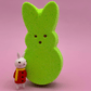 Large Easter Peep Kids Bath Bomb with Bunny Figure Toy Inside - Berwyn Betty's Bath & Body Shop